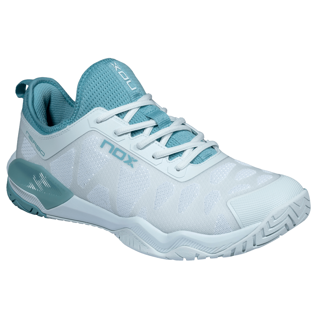 Zapatillas de Pickleball LUX NERBO Morning Mist/Turquoise - NOXZapatillas Pickleball