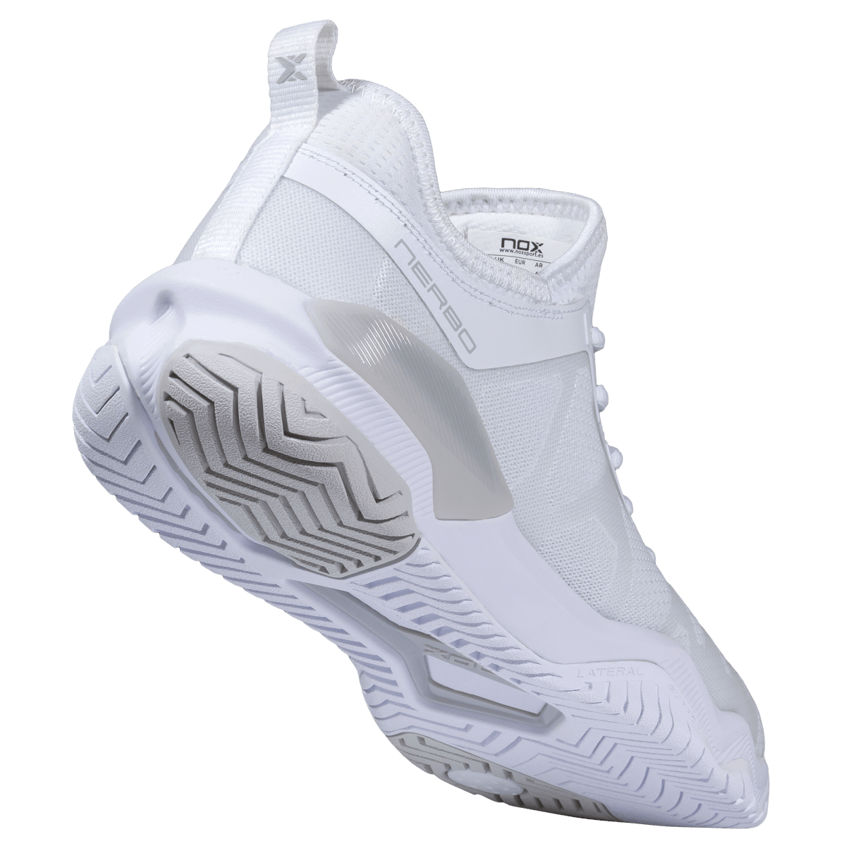 Zapatillas de Pickleball LUX NERBO White/Lunar Rock - NOXZapatillas Pickleball