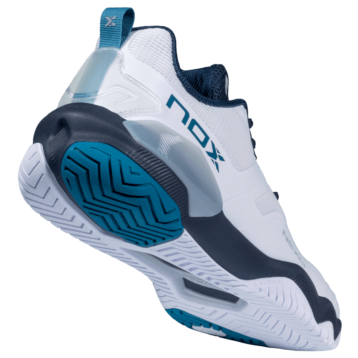 Zapatillas de Pickleball LUX NEXO White/Ink Blue - NOXZapatillas Pickleball