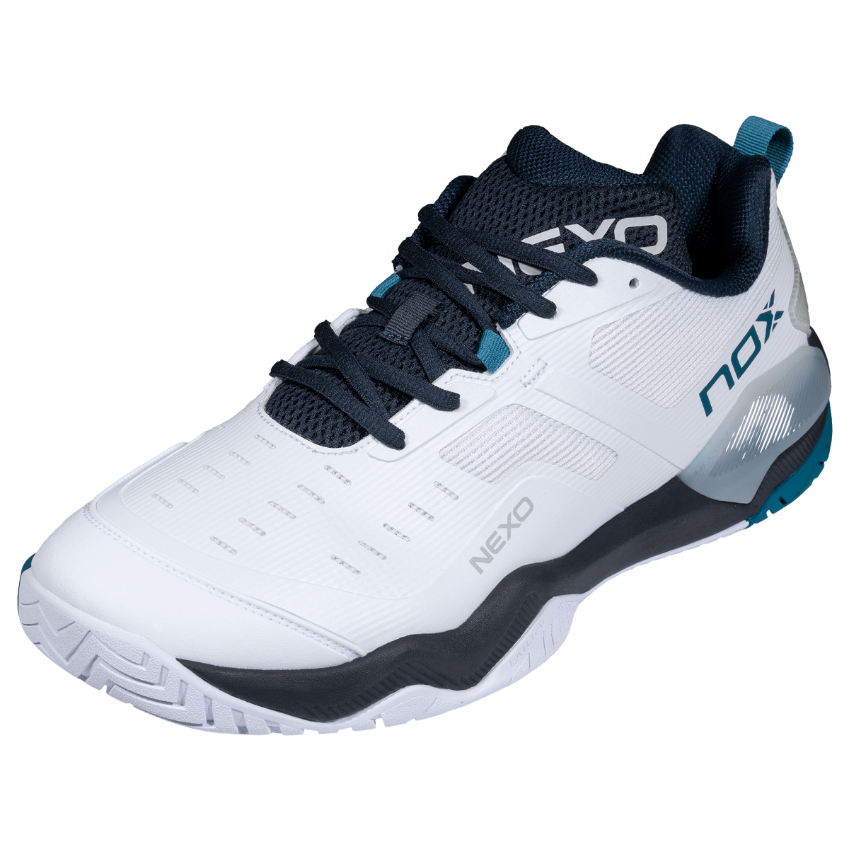 Zapatillas de Pickleball LUX NEXO White/Ink Blue - NOXZapatillas Pickleball