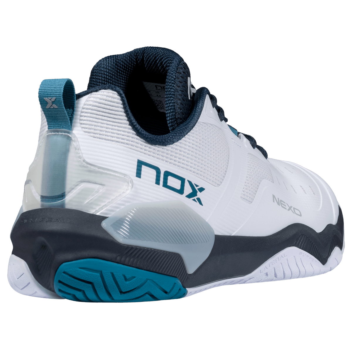 Zapatillas de Pickleball LUX NEXO White/Ink Blue - NOXZapatillas Pickleball