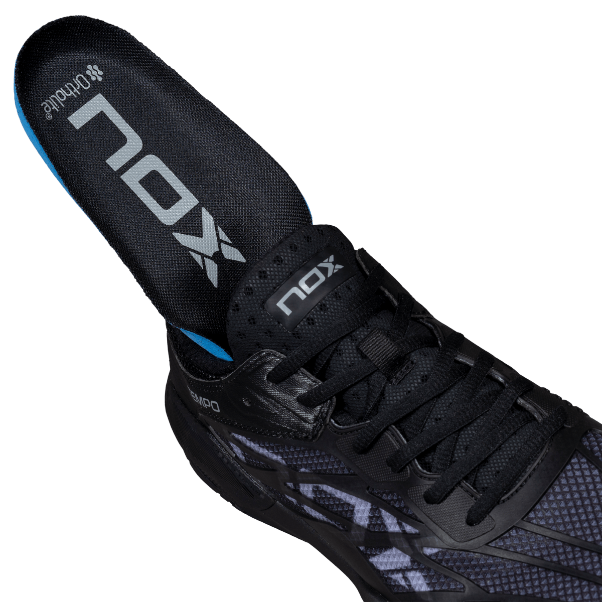 Zapatillas de Pickleball LUX TEMPO Black/Coolgrey - NOXZapatillas Pickleball
