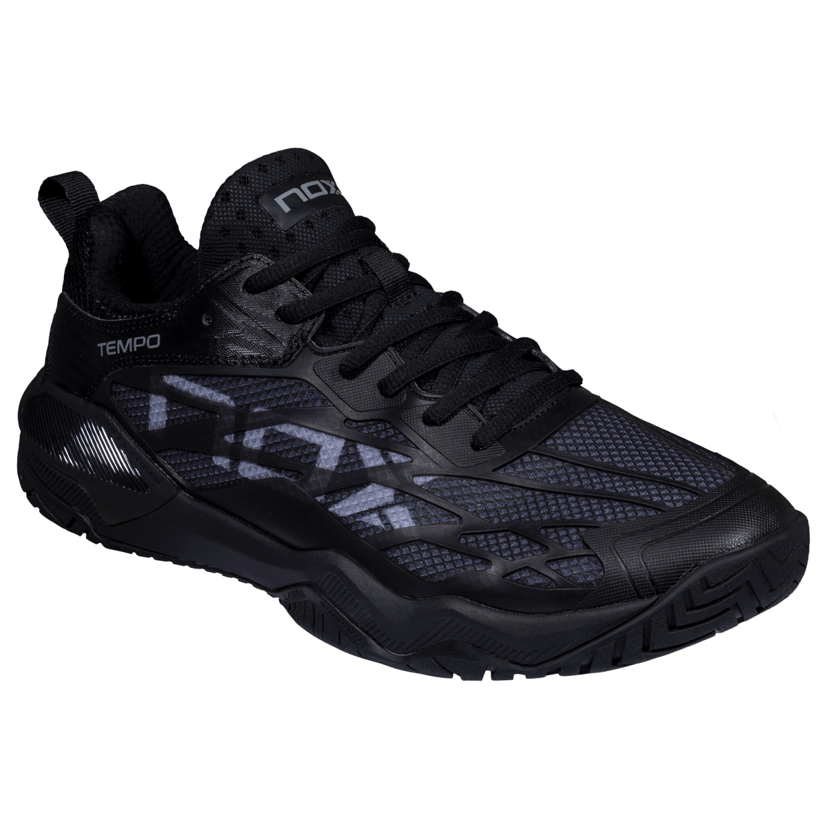 Zapatillas de Pickleball LUX TEMPO Black/Coolgrey - NOXZapatillas Pickleball