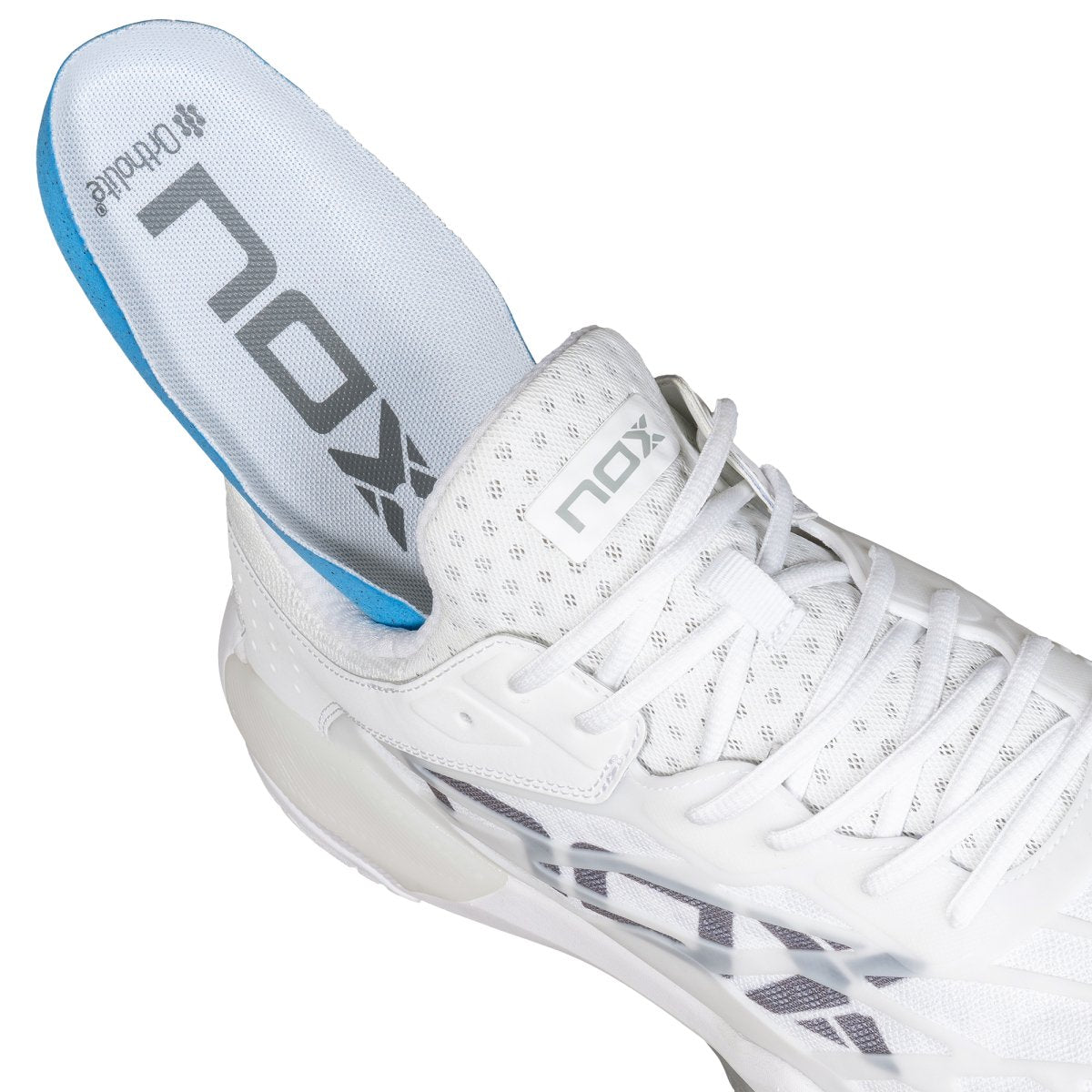 Zapatillas de Pickleball LUX TEMPO Blanco/Gris - NOXpickleballZapatillas Pickleball