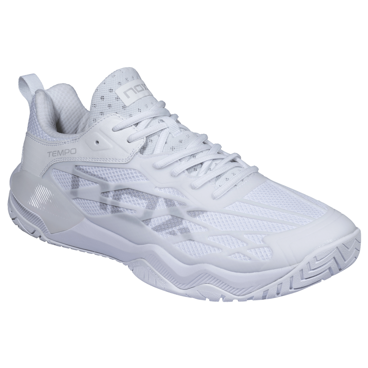 Zapatillas de Pickleball LUX TEMPO White/Violet Grey - NOXZapatillas Pickleball