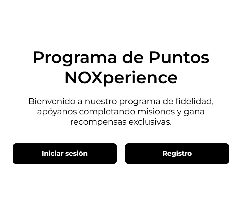 Ponemos en marcha NOXperience, nuestro programa de fidelidad
