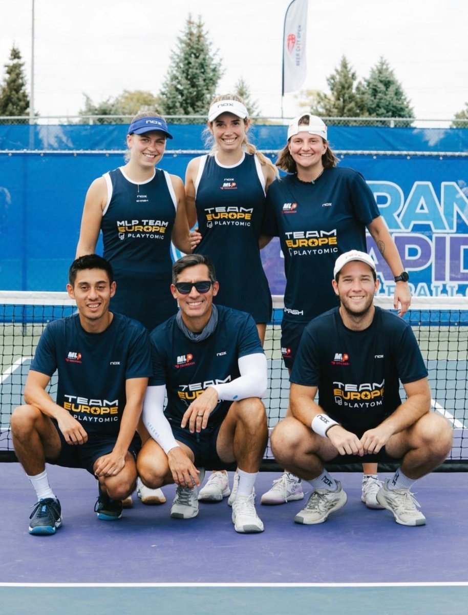 NOX fue el patrocinador técnico oficial de MLP Team Europe, el primer equipo europeo de la historia en competir en Major League Pickleball - NOX