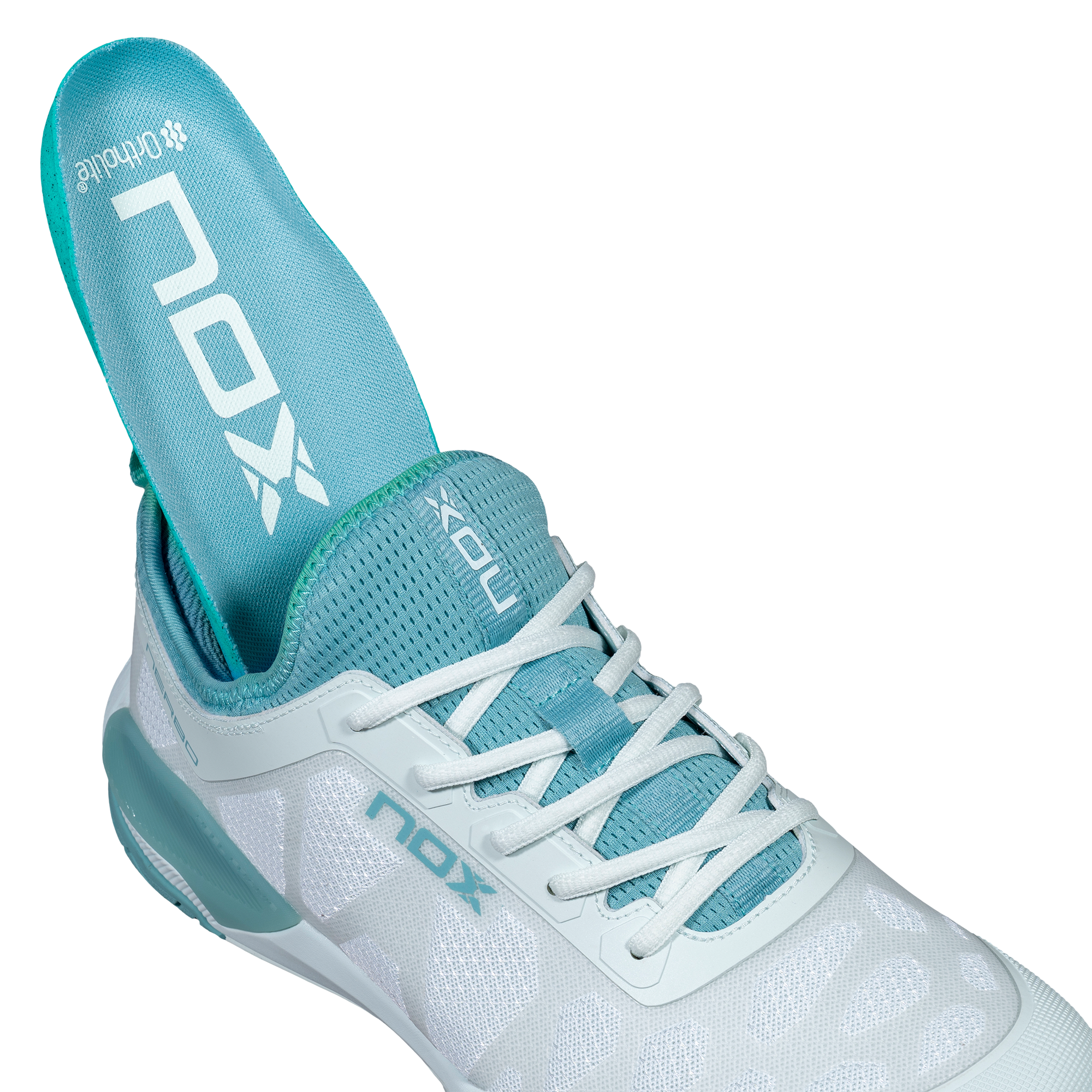 Zapatillas de Pickleball LUX NERBO Morning Mist/Turquoise