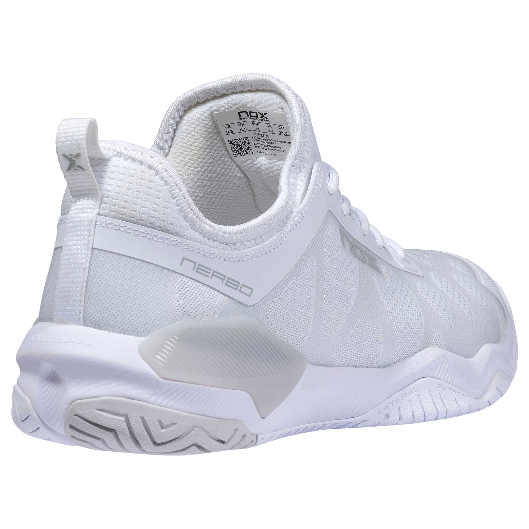 Zapatillas de Pickleball LUX NERBO White/Lunar Rock