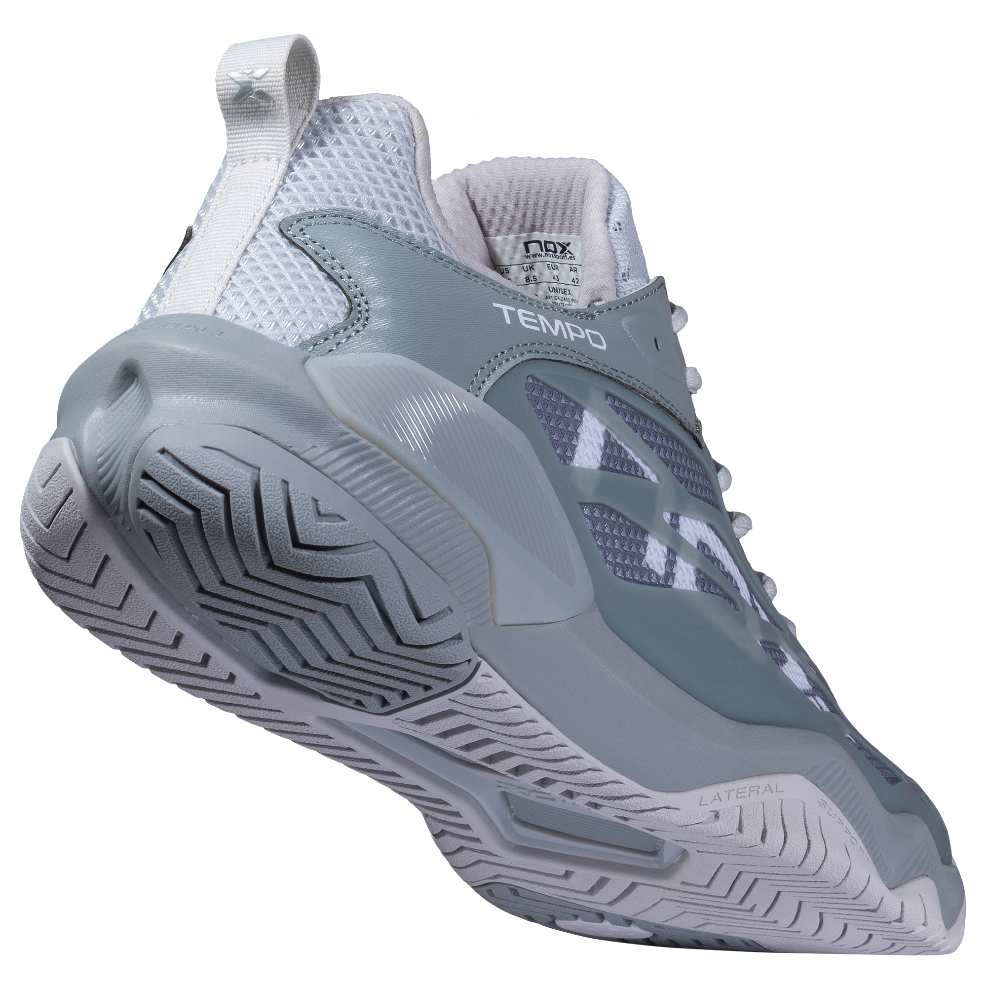 Zapatillas de Pickleball LUX TEMPO Ultimate Grey/White
