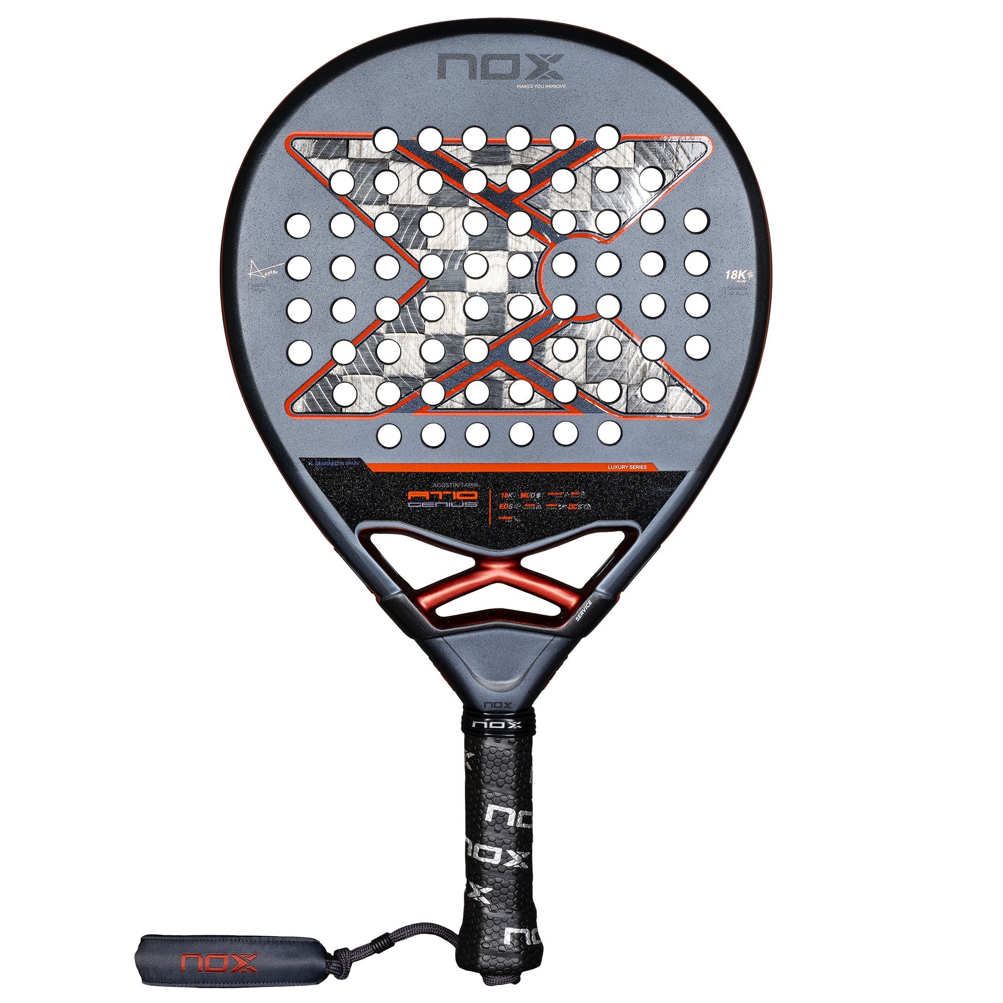 Nox AT10 Genius 18K : avis et test complet (2026) Nox AT10 Genius 18K, raquette de padel goutte (teardrop)