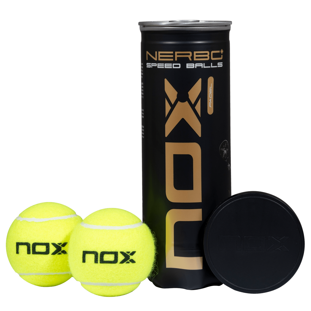 Bote de 3 pelotas de pádel NERBO SPEED - NOXbolasBolas