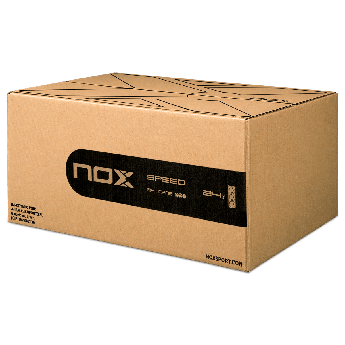 Cajón 24 botes de 3 pelotas de pádel NERBO SPEED - NOXBolas
