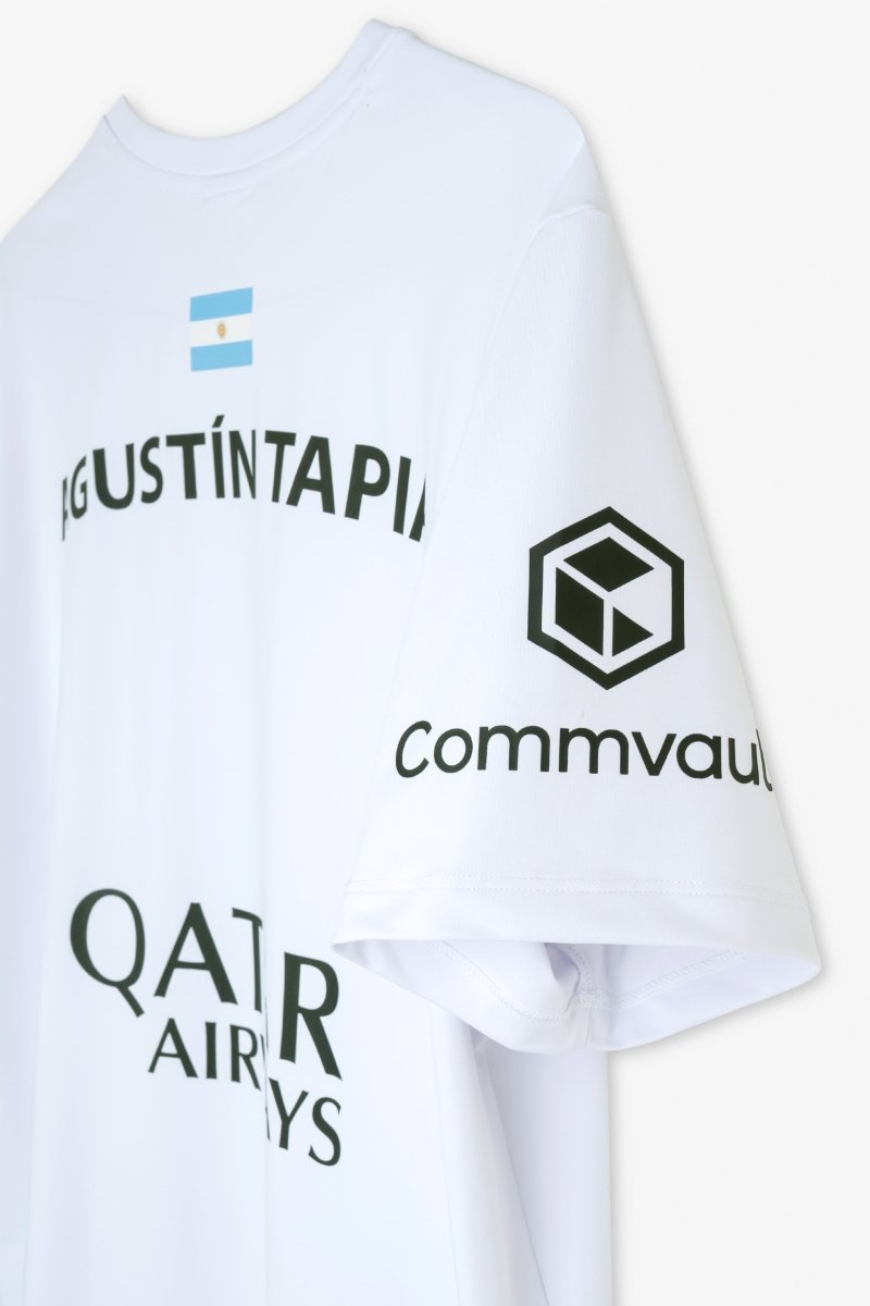 Camiseta Sponsors AT10 Blanco de Agustín Tapia 2026 - NOXreplicasCamisetas
