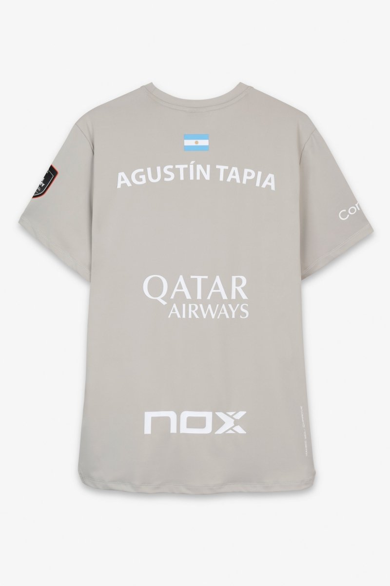 Camiseta Sponsors AT10 Gris Suave de Agustín Tapia 2026 - NOXreplicasCamisetas