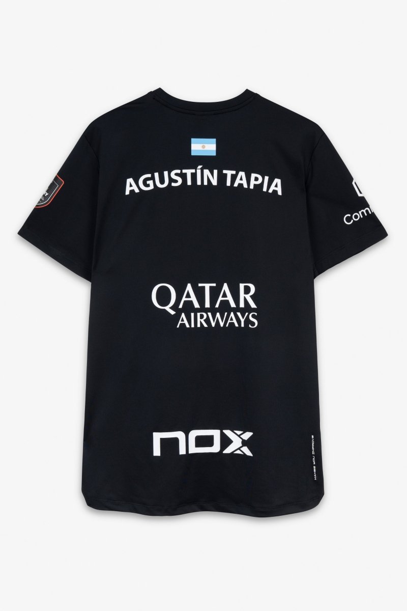 Camiseta Sponsors AT10 Negro de Agustín Tapia 2026 - NOXreplicasCamisetas