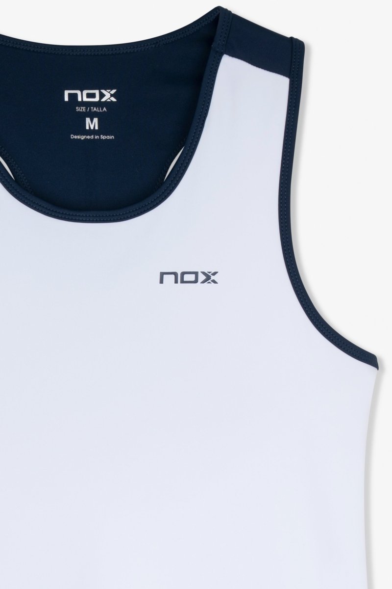 Camiseta Tirantes Mujer TEAM Blanco/Azul - NOXmujerCamisetas