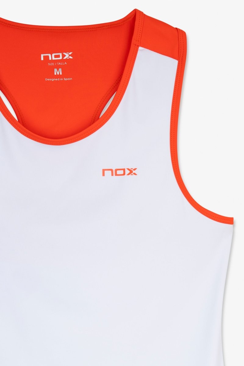 Camiseta Tirantes Mujer TEAM Blanco/Rojo - NOXcamisetaCamisetas