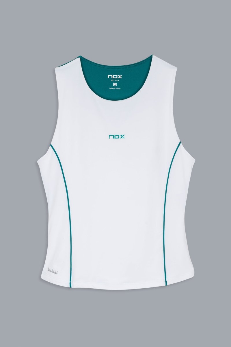 Camiseta Tirantes PRO Mujer White/Ivy Green - NOXmujerCamisetas