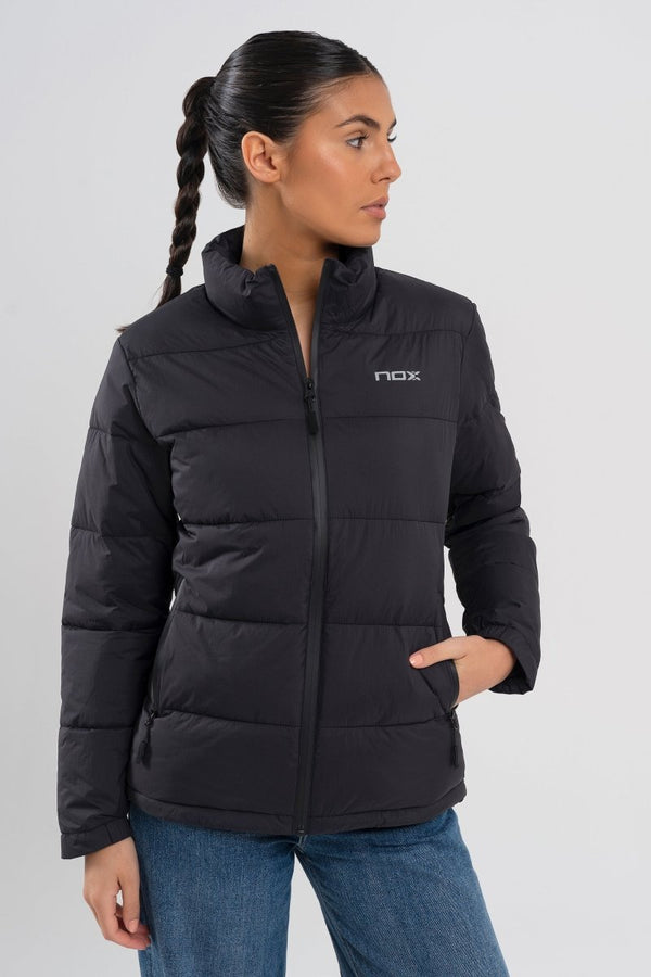 Chaqueta acolchada mujer TEAM negro - NOXchaqueta deportivachaqueta deportiva
