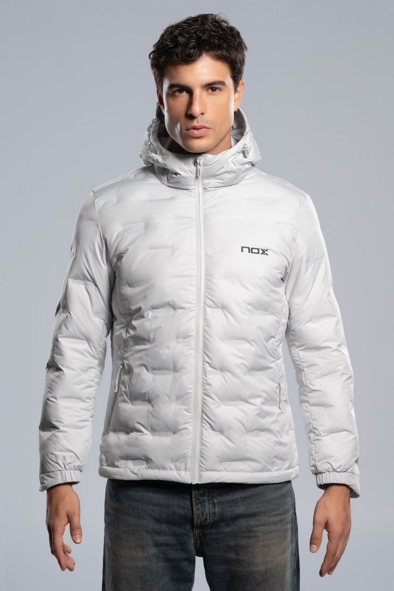 Chaqueta acolchada TEAM gris para hombre - NOXchaqueta deportivaChaqueta deportiva