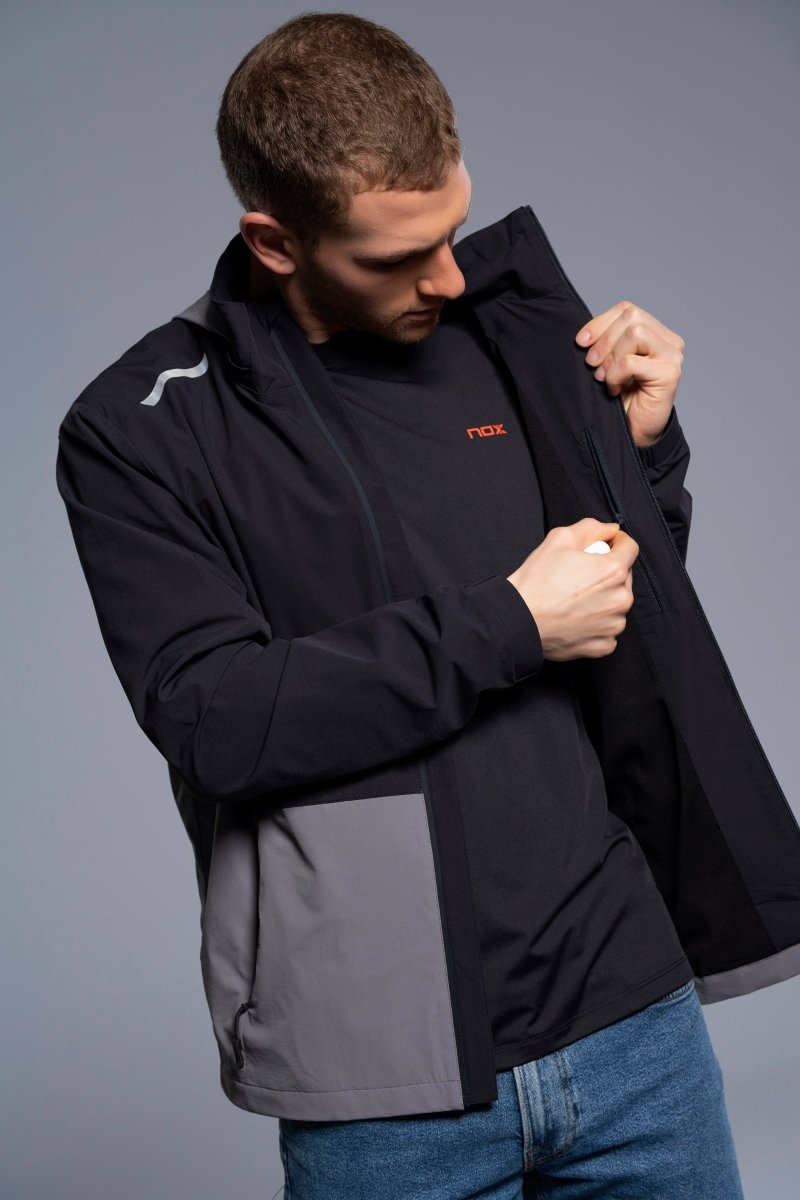 Cortavientos Hombre Black/Dark Grey - NOXcortavientosCortavientos