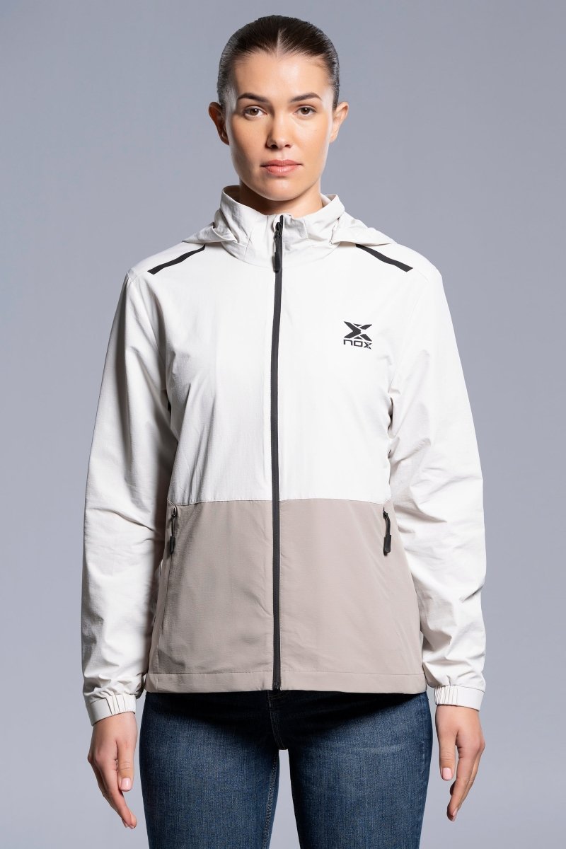 Cortavientos Mujer White Cloud/Cobblestone - NOXcortavientosCortavientos