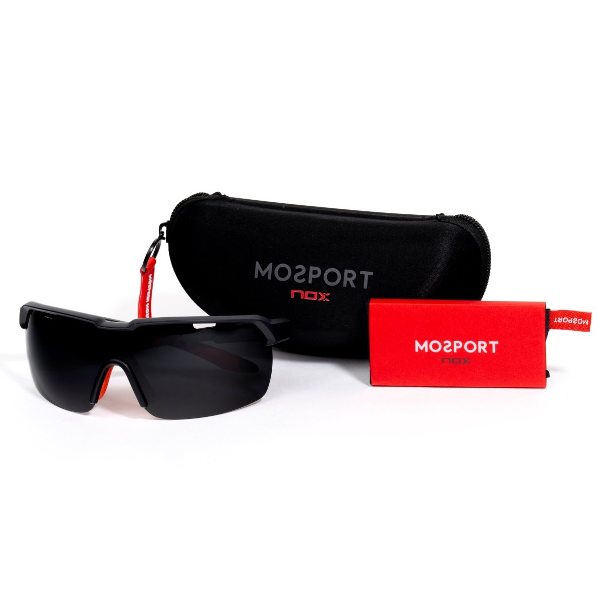 Gafas Deportivas NOX/MO FIGNON Tempo Negro/Rojo - NOXAccesorios NOX para pádel y tenisGafas Deportivas