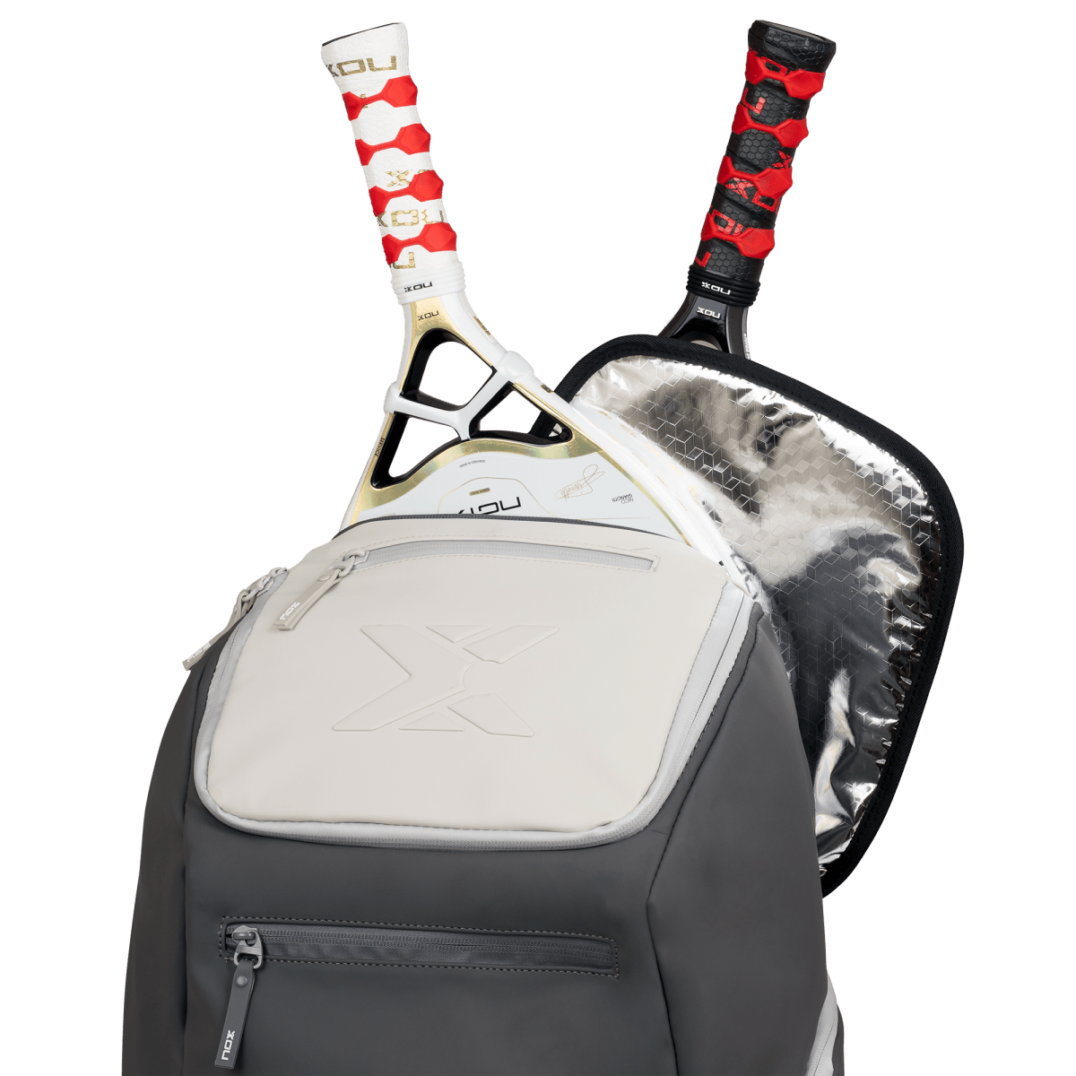Mochila Beach LUXURY NG17 Black/White by Nico Gianotti - NOXMochilas Beach Tennis
