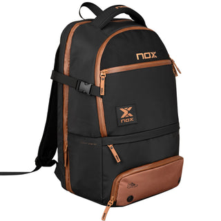 MOCHILA LUXURY OPEN SERIES NEGRO/MARRON - NOX