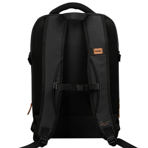 MOCHILA LUXURY OPEN SERIES NEGRO/MARRON - NOX