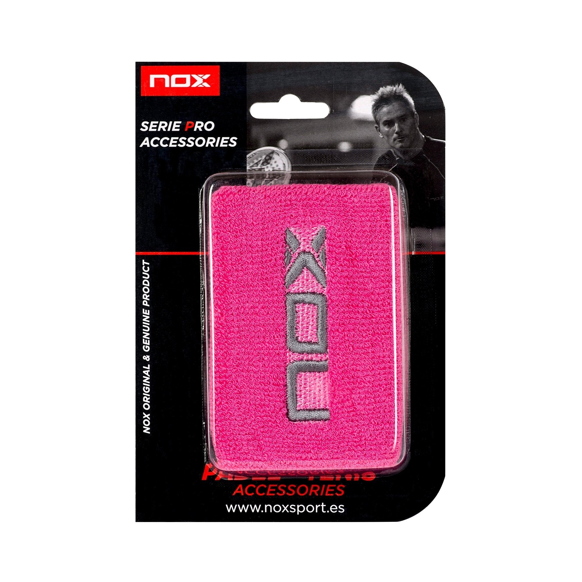 Poignets de sport NOX rose/blanc