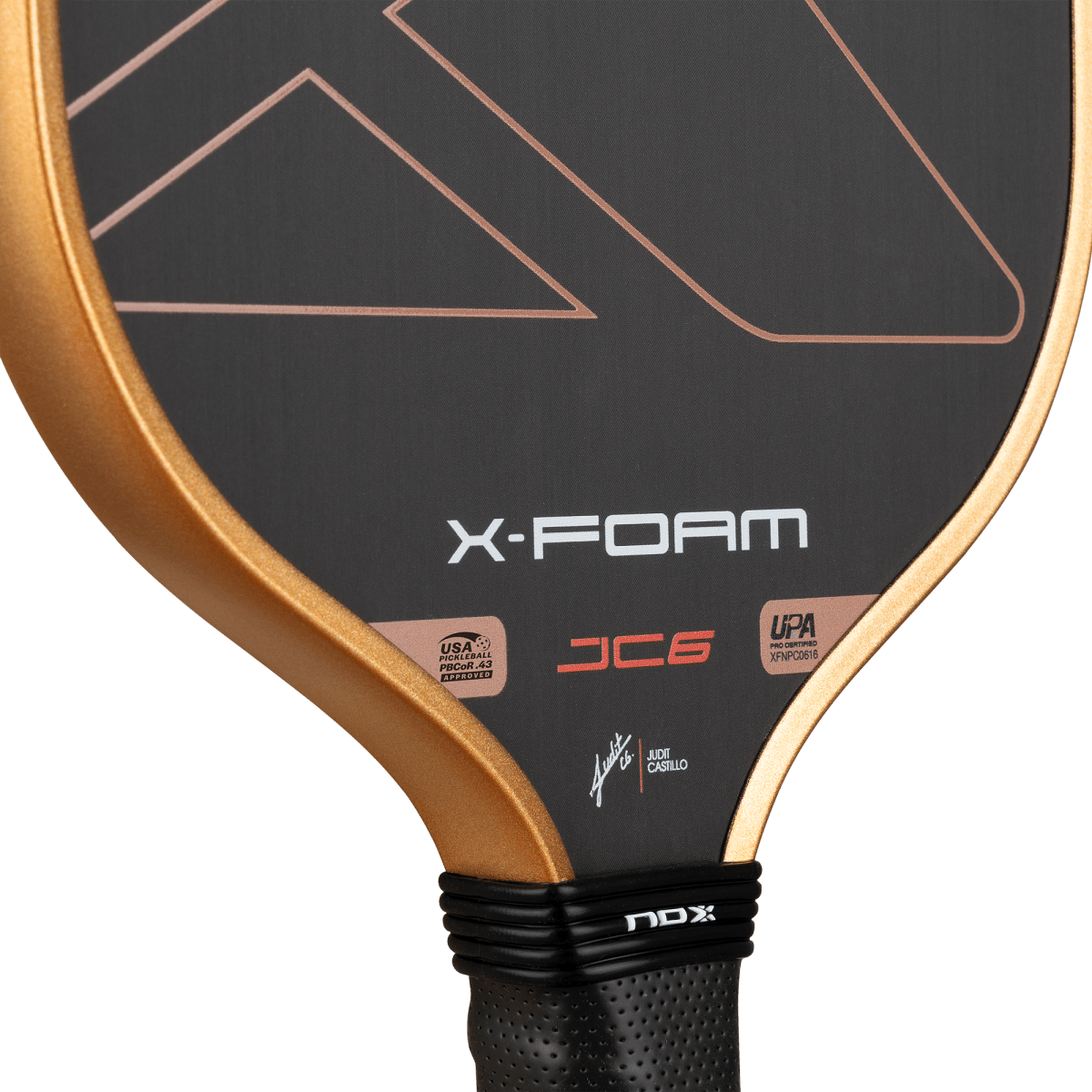 NOX X-FOAM JC6 16 mm Pickleball Paddle | Collab. Judit Castillo NOX X-FOAM JC6 16 mm Pickleball Paddle | Collab. Judit Castillo