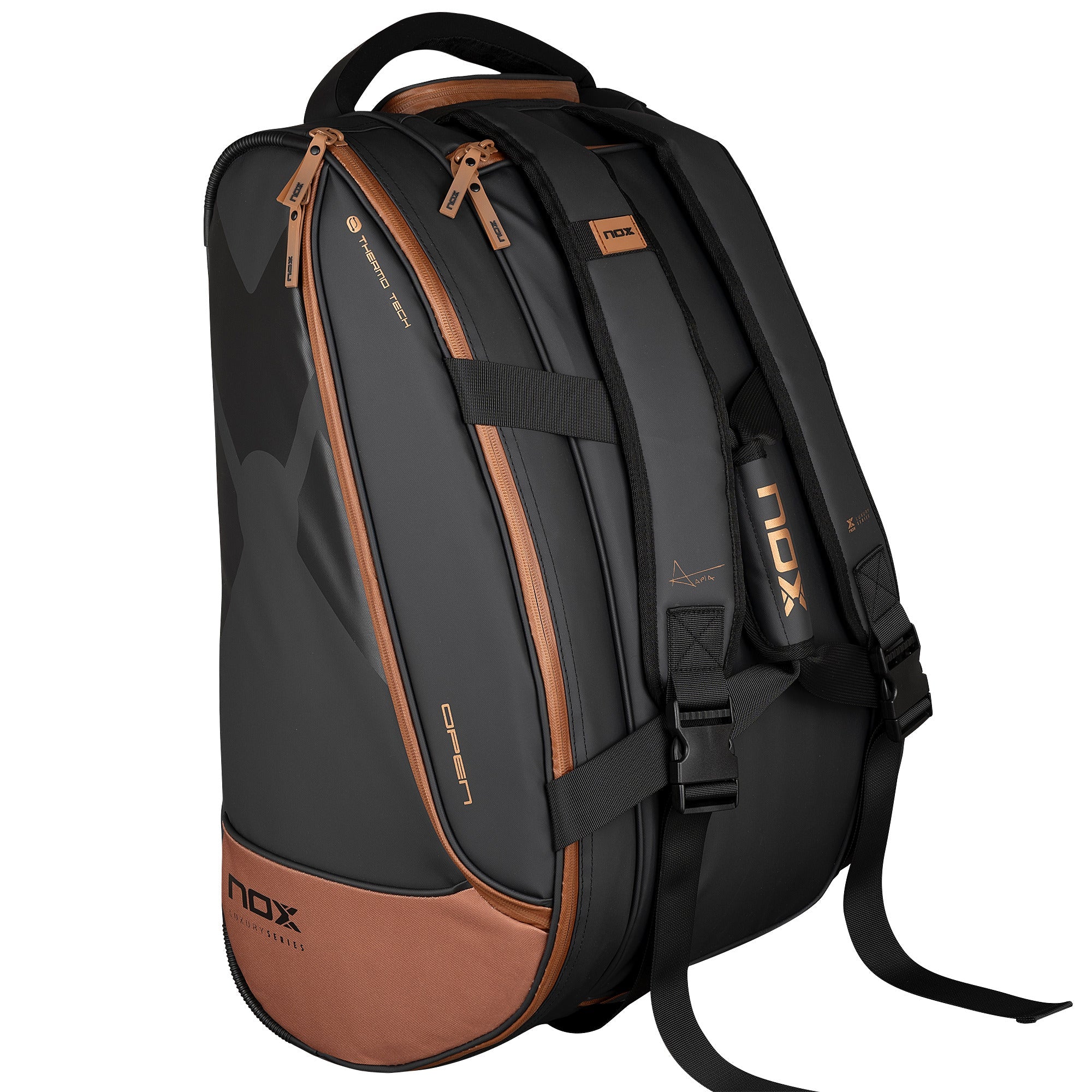Nox Luxury Open Series Black Red Padel bag 2025 - Zona de Padel Nox Luxury Open Series Black Red Padel bag 2025 - Zona de Padel