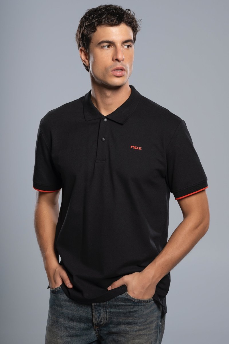 Polo CORP negro para hombre - NOXhombrePolo