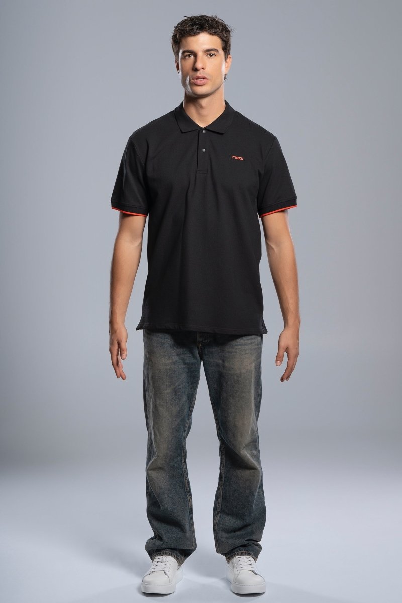 Polo CORP negro para hombre - NOXhombrePolo