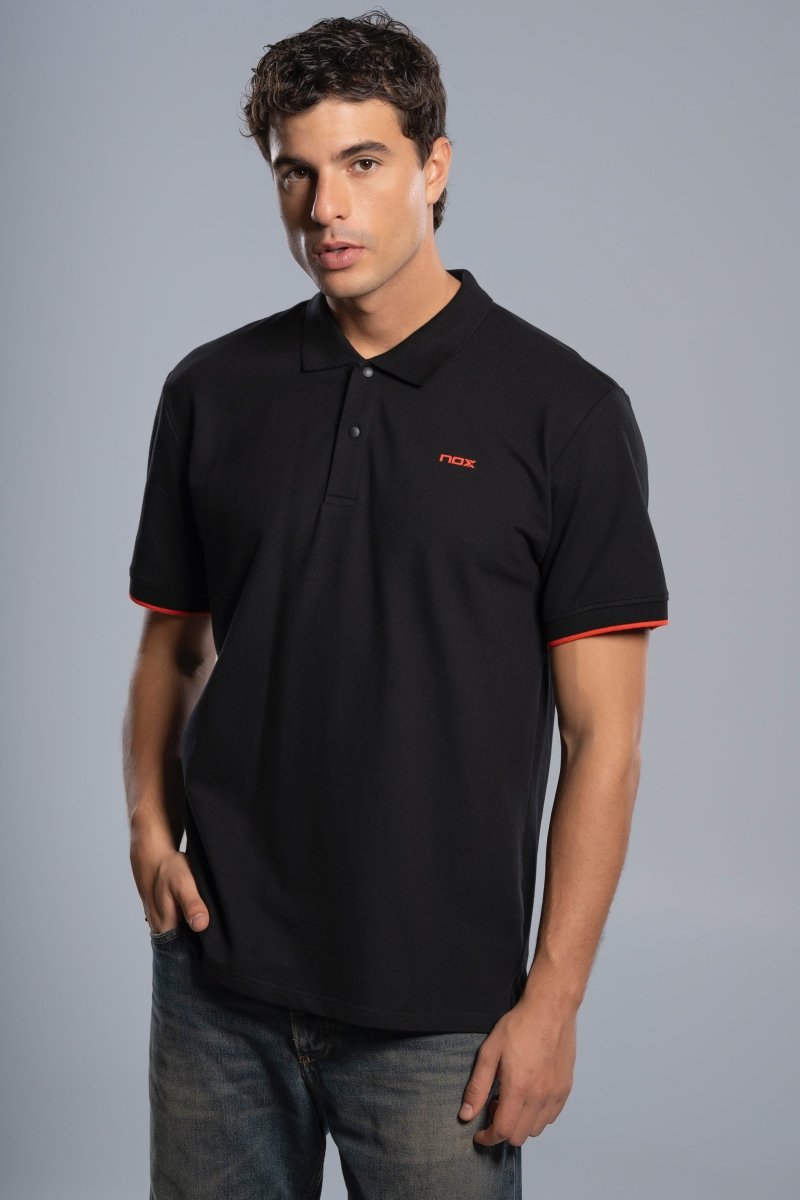 Polo CORP negro para hombre - NOXhombrePolo