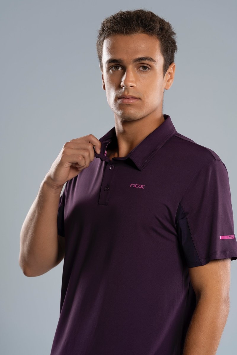 Polo Hombre PRO Deep Purple - NOXfw25Polo