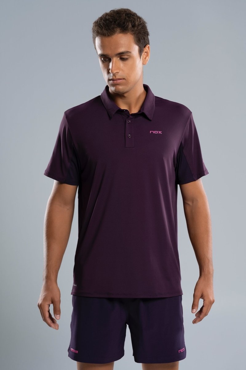 Polo Hombre PRO Deep Purple - NOXfw25Polo