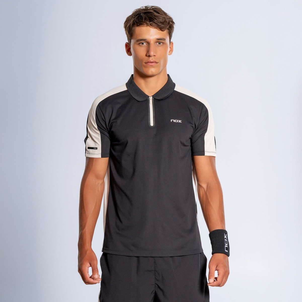 Polo Hombre PRO Jet Black/Snowy - NOXPolo