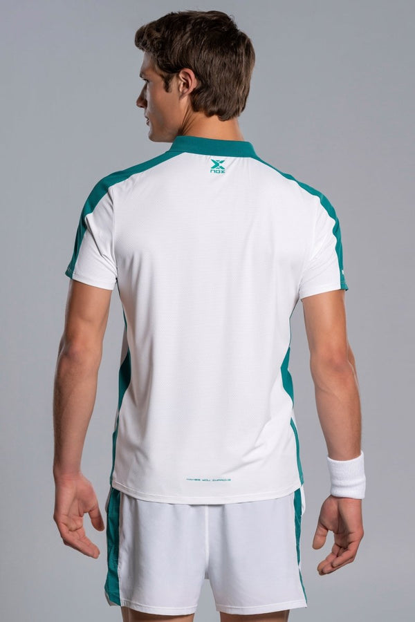 Polo Hombre PRO White/Ivy Green - NOXhombrePolo