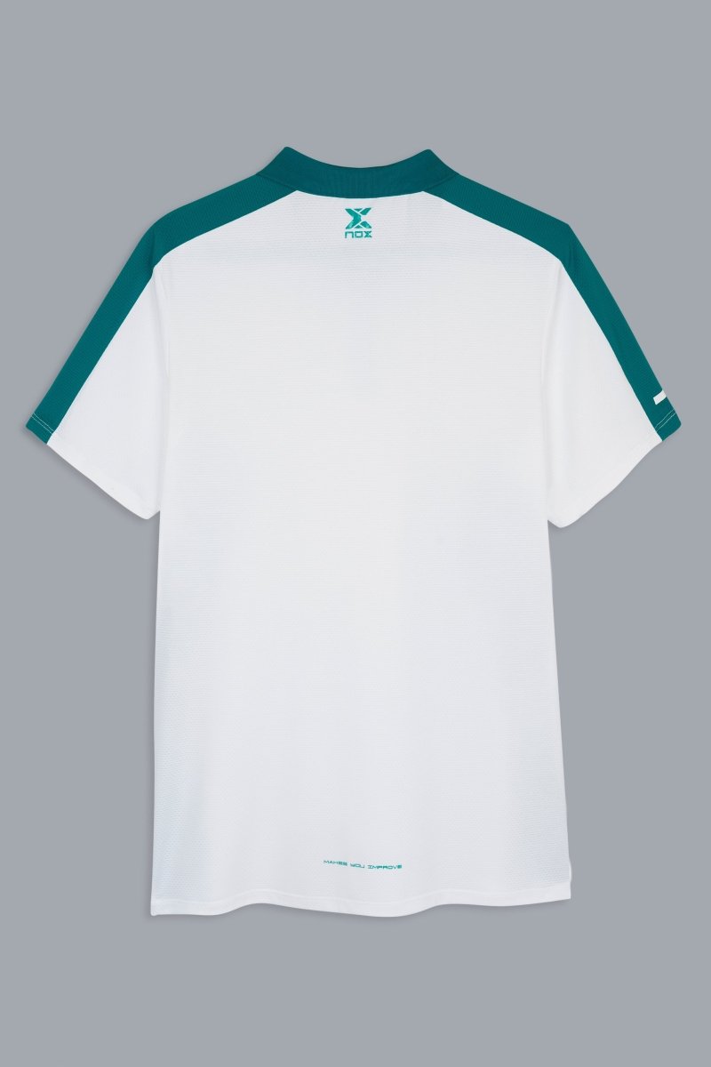 Polo Hombre PRO White/Ivy Green - NOXhombrePolo