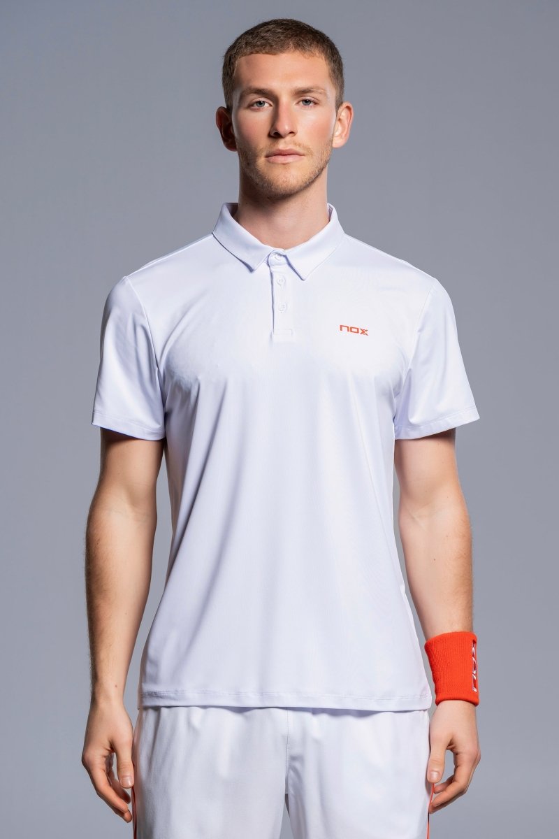 Polo TEAM pour hommes, blanc