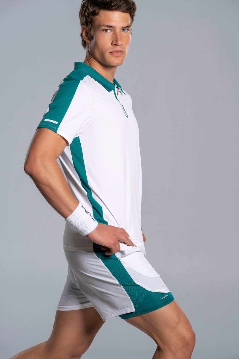 Short Hombre PRO White/Ivy Green - NOXhombreShorts