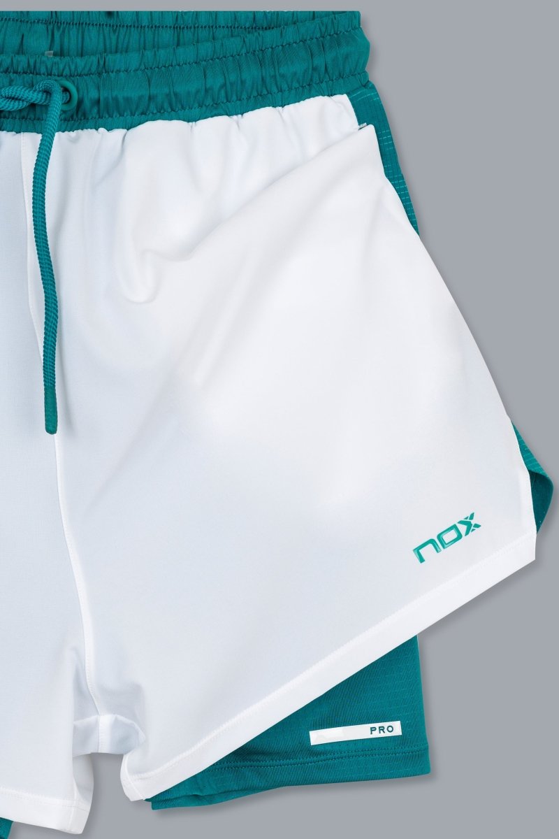 Short Hombre PRO White/Ivy Green - NOXhombreShorts