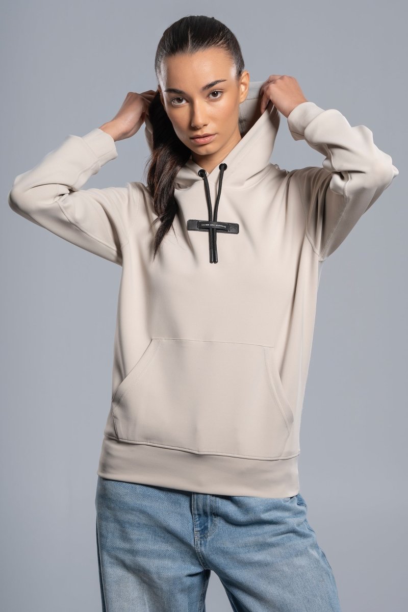 Sudadera STREET Oat Cream para mujer - NOXmujerSudaderas