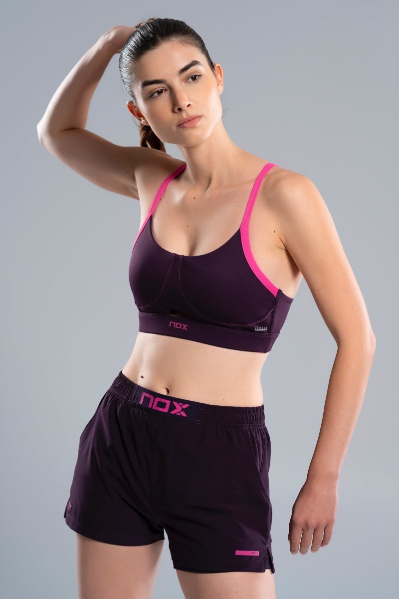 Sujetador Deportivo Mujer PRO Deep Purple - NOXfw25sujetador deportivo
