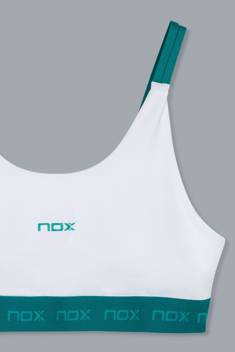 Sujetador Deportivo Mujer PRO White/Ivy Green - NOXmujerSujetador deportivo