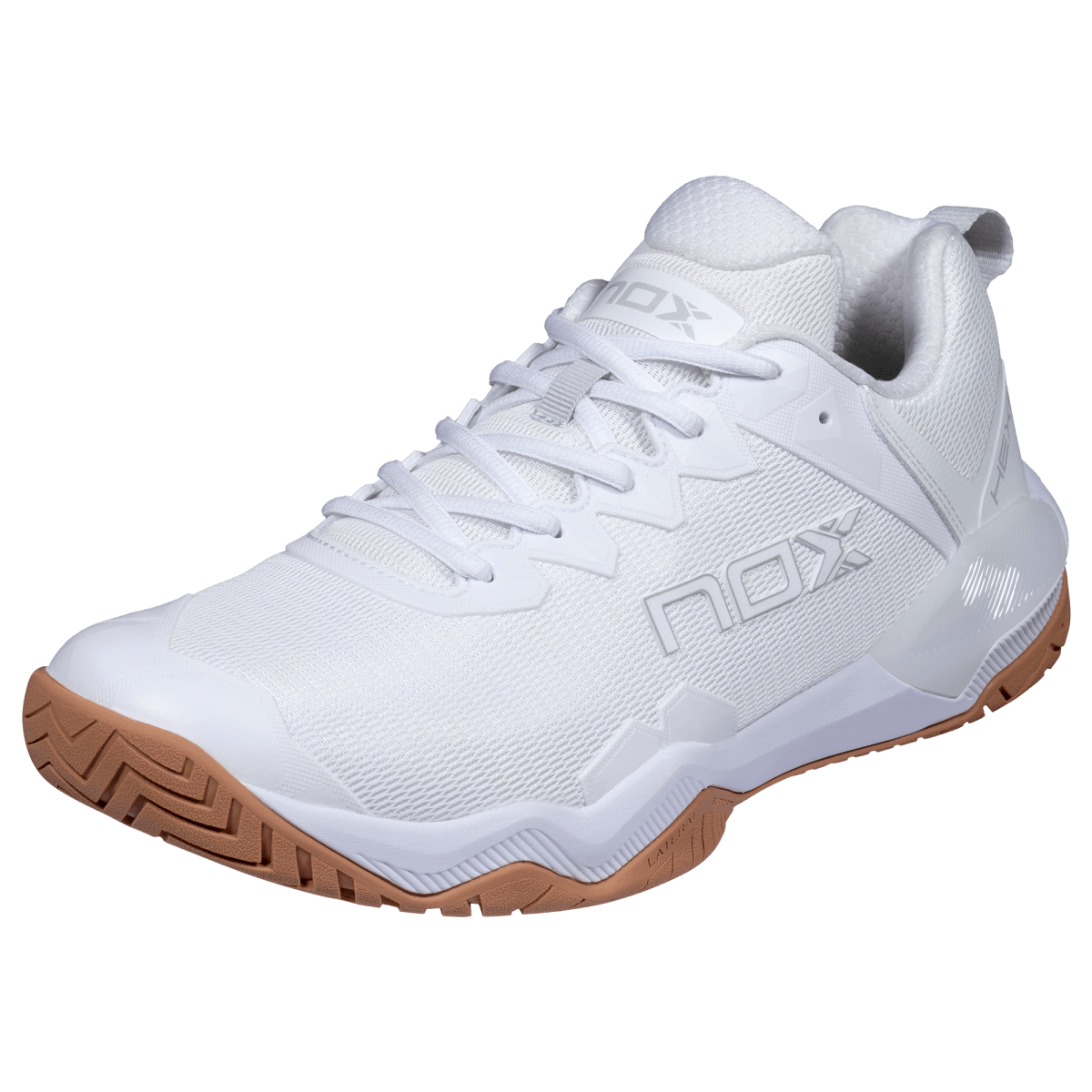 Zapatilla de Pickleball LUX HEXA White/Gum Rubber - NOXZapatillas Pickleball