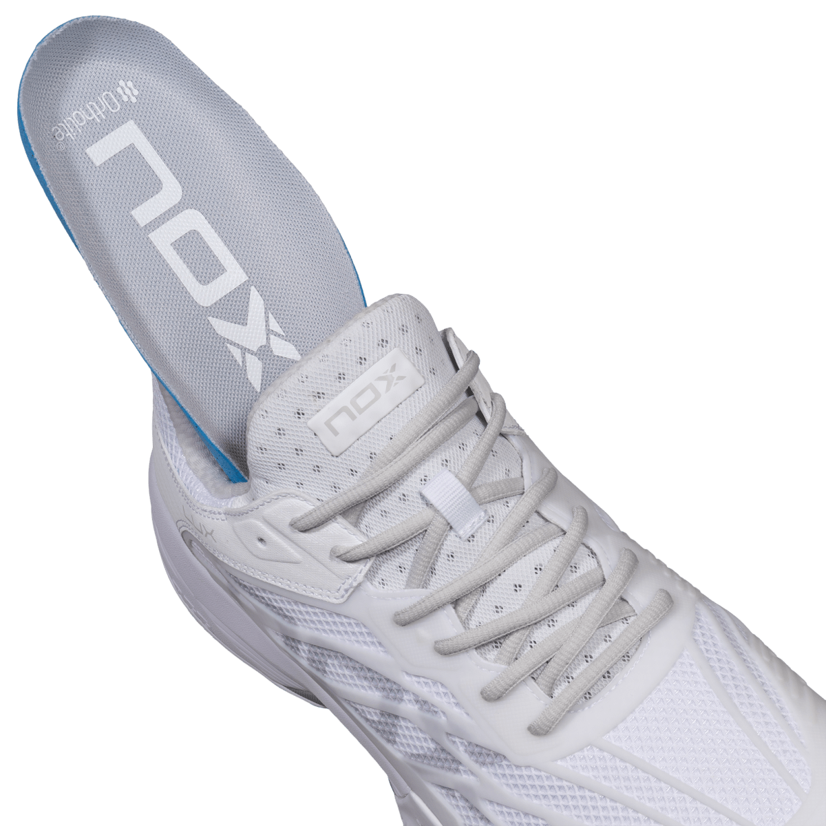 Zapatillas de Pádel AT10 LUX Blanco/Gris - NOX2026Zapatillas